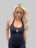 ‘Halter Singlet’ with build in bra - Black