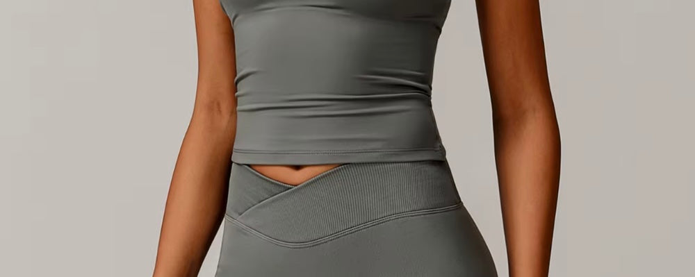 Signature ‘Singlet’ with build in bra - Cool Grey