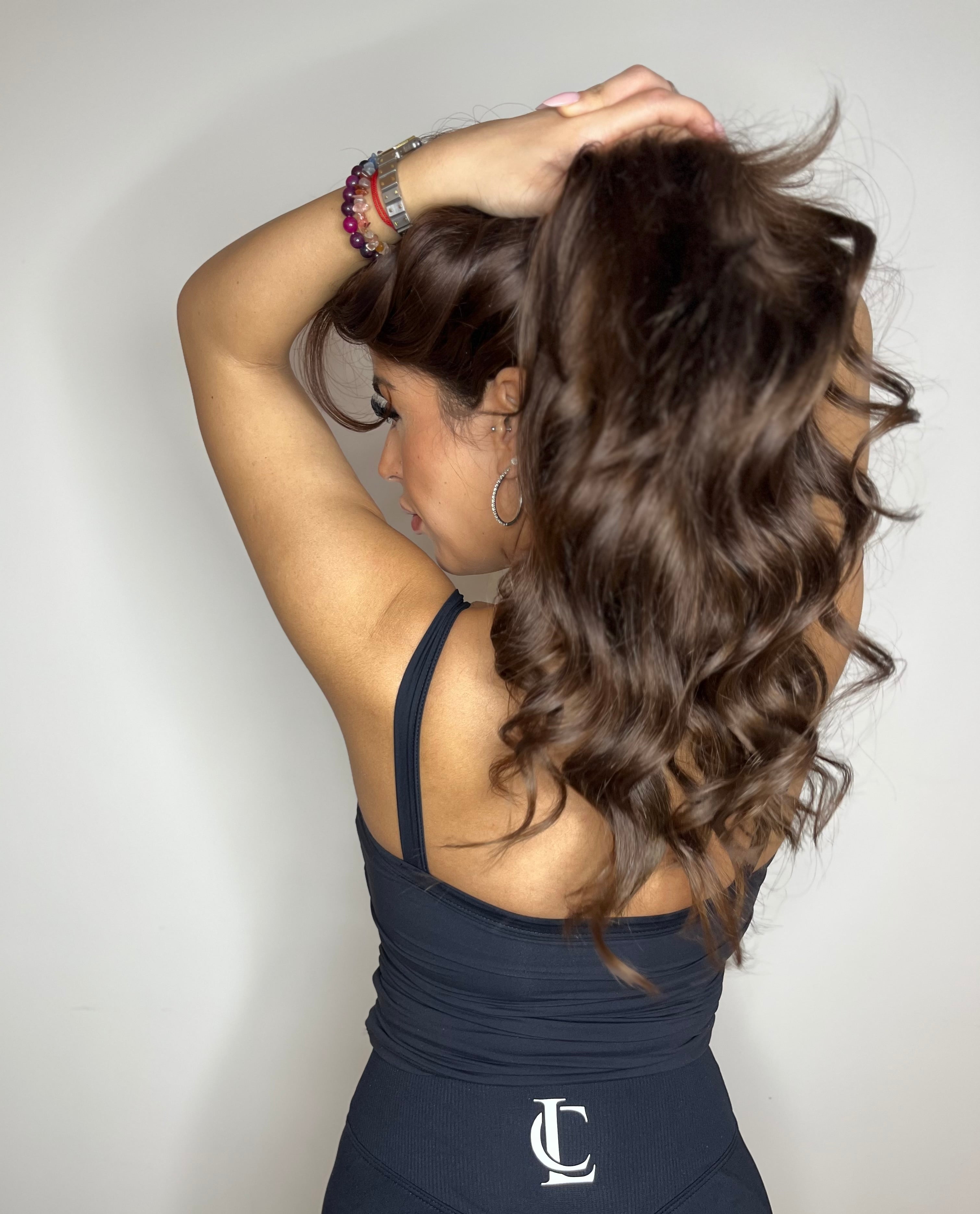 Signature ‘Singlet’ with build in bra - Caviar Black