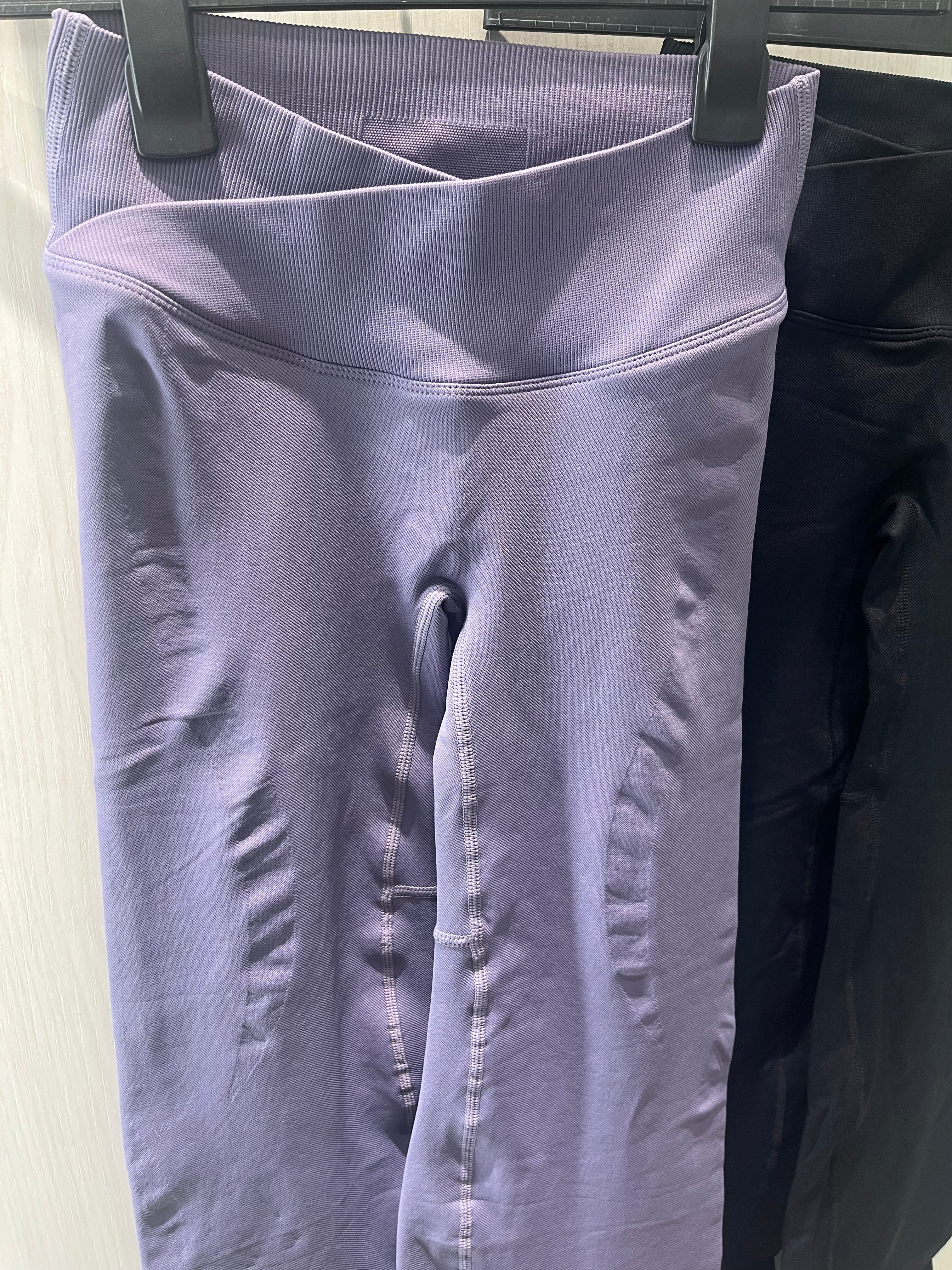 ‘Signature Scrunch Flare’ with V cross front -Gray Purple