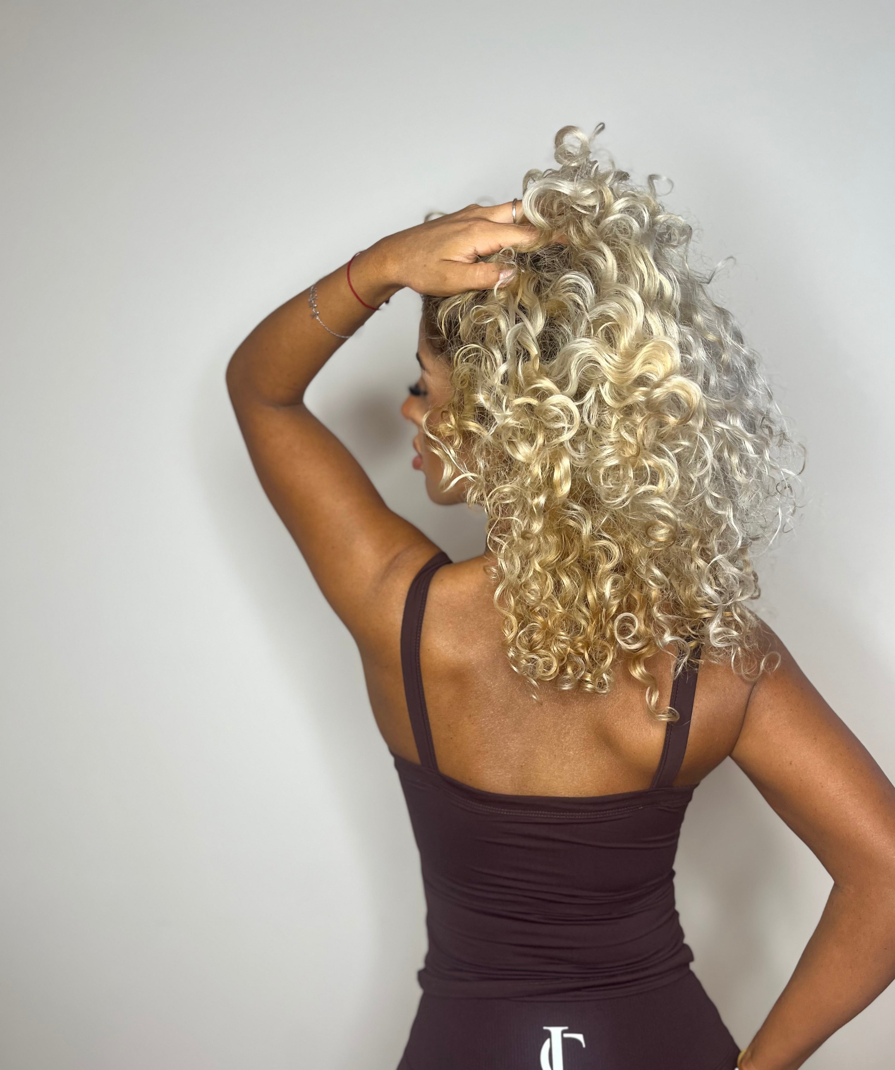 Signature ‘Singlet’ with build in bra - Chocolate Brown